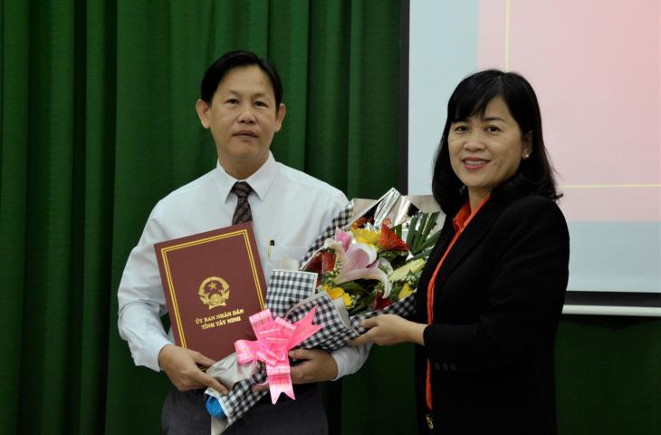 Ông Lê Long Giang được bổ nhiệm giữ chức vụ Phó Giám đốc Sở Nội vụ